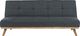 Beliani Sofa rozkładana ciemnoszara FROYA 1