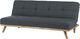 Beliani Sofa rozkładana ciemnoszara FROYA 2