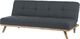 Beliani Sofa rozkładana ciemnoszara FROYA 3