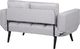 Beliani Sofa rozkładana jasnoszara BREKKE 3