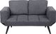 Beliani Sofa rozkładana ciemnoszara BREKKE 1