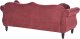 Beliani Sofa 3-osobowa welurowa bordowa SKIEN 12