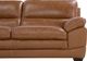Beliani Sofa 3-osobowa skórzana złoty brąz HORTEN 4