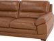 Beliani Sofa 3-osobowa skórzana złoty brąz HORTEN 5