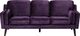Beliani Sofa 3-osobowa welurowa fioletowa LOKKA 1