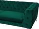 Beliani Sofa 3-osobowa welurowa szmaragdowa SOTRA 4