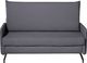 Beliani Sofa rozkładana szara BELFAST 1