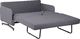 Beliani Sofa rozkładana szara BELFAST 4