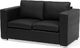 Beliani Sofa 2-osobowa czarna HELSINKI 2