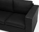 Beliani Sofa 2-osobowa czarna HELSINKI 5
