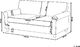 Beliani Sofa 3-osobowa welurowa szara RONNEBY 8
