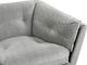 Beliani Sofa 3-osobowa welurowa szara LENVIK 5