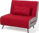 Beliani Sofa rozkładana czerwona FARRIS 4