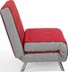 Beliani Sofa rozkładana czerwona FARRIS 7