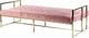 Beliani Sofa rozkładana welurowa różowa MARSTAL 4