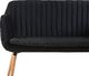 Beliani Sofa 2-osobowa welurowa czarna TABY 3