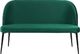 Beliani Sofa 2-osobowa welurowa zielona OSBY 1