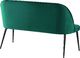 Beliani Sofa 2-osobowa welurowa zielona OSBY 4