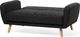 Beliani Sofa rozkładana 2-osobowa czarna FLORLI 5