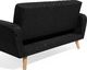 Beliani Sofa rozkładana 2-osobowa czarna FLORLI 6