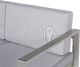 Beliani Sofa ogrodowa 2-osobowa jasnoszara SALERNO 4