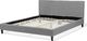 Beliani Łóżko tapicerowane 160 x 200 cm szare FITOU 5