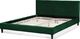 Beliani Łóżko welurowe 160 x 200 cm zielone FITOU 6