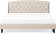 Beliani Łóżko tapicerowane 180 x 200 cm beżowe BORDEAUX 2