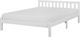 Beliani Łóżko drewniane 180 x 200 cm białe FLORAC 1