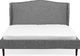 Beliani Łóżko tapicerowane 180 x 200 cm szare COLMAR 2