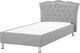 Beliani Łóżko tapicerowane 90 x 200 cm szare METZ 1