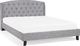 Beliani Łóżko tapicerowane 160 x 200 cm szare BORDEAUX 2