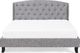 Beliani Łóżko tapicerowane 160 x 200 cm szare BORDEAUX 5