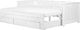 Beliani Łóżko wysuwane drewniane 90 x 200 cm białe CAHORS 4