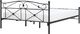 Beliani Łóżko metalowe 180 x 200 cm czarne RODEZ 3