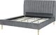 Beliani Łóżko welurowe 180 x 200 cm szare MARVILLE 4