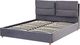 Beliani Łóżko z pojemnikiem welurowe 160 x 200 cm szare BATILLY 4