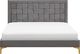 Beliani Łóżko welurowe 140 x 200 cm szare LIMOUX 2