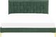 Beliani Łóżko welurowe 140 x 200 cm zielone LIMOUX 2