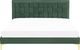 Beliani Łóżko welurowe 180 x 200 cm zielone LIMOUX 2