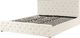 Beliani Łóżko z pojemnikiem welurowe 180 x 200 cm beżowe AMIENS 1