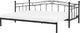 Beliani Łóżko wysuwane metalowe 80 x 200 cm czarne TULLE 3