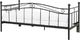 Beliani Łóżko wysuwane metalowe 80 x 200 cm czarne TULLE 5
