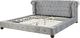 Beliani Łóżko welurowe 180 x 200 cm szare CAVAILLON 4