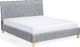 Beliani Łóżko tapicerowane 160 x 200 cm szare SENNEZ 3
