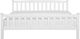 Beliani Łóżko drewniane 180 x 200 cm białe GIVERNY 2