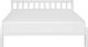Beliani Łóżko drewniane 160 x 200 cm białe FLORAC 2