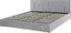 Beliani Łóżko z pojemnikiem tapicerowane 180 x 200 cm jasnoszare DREUX 3