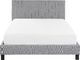 Beliani Łóżko tapicerowane 140 x 200 cm jasnoszare POITIERS 2