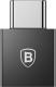 Adapter USB Baseus Exquisite USB-C - USB Czarny  (CATJQ-B01) 1